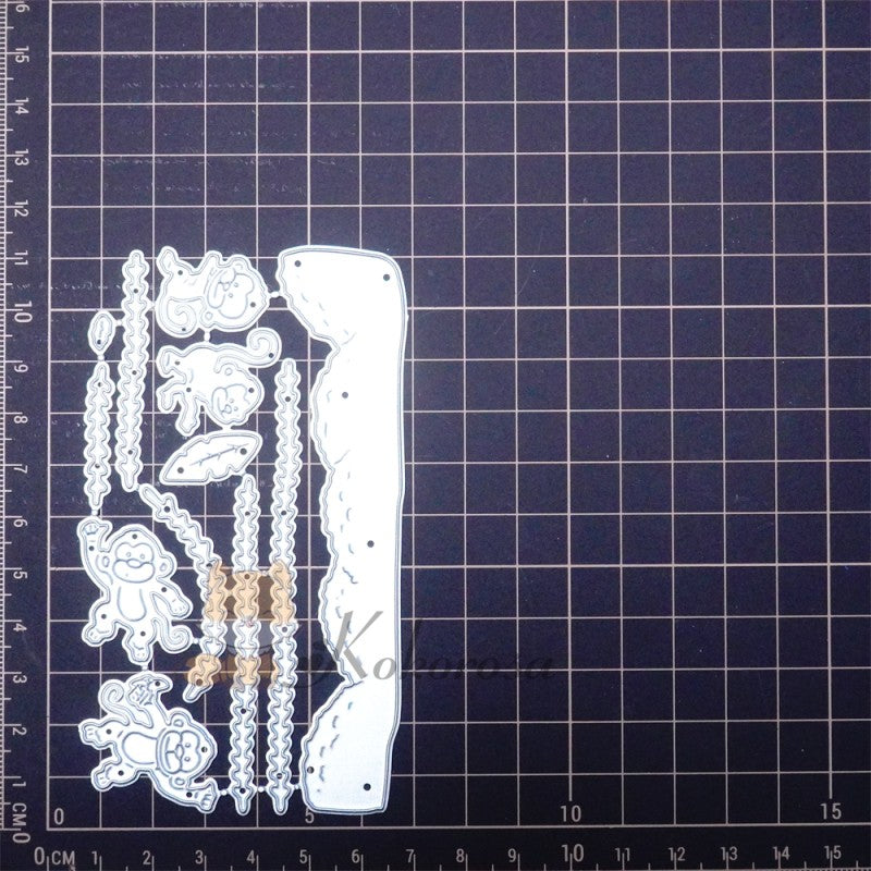 Kokorosa Metal Cutting Dies with Climbing Monkeys