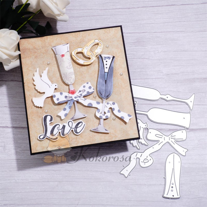 Kokorosa Metal Cutting Dies with Couple Goblets