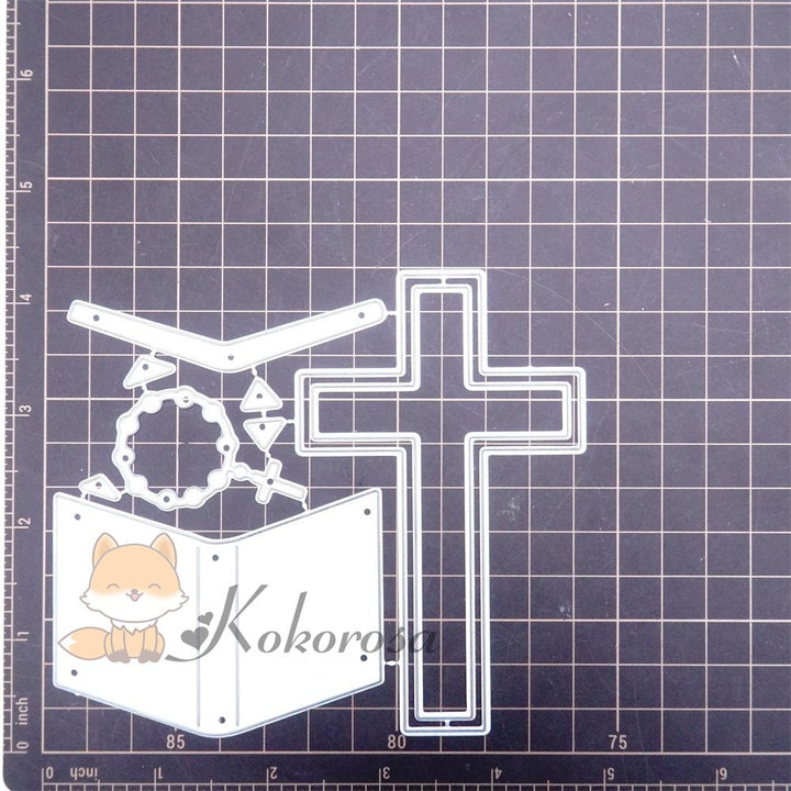 Kokorosa Metal Cutting Dies with Cross & Bible