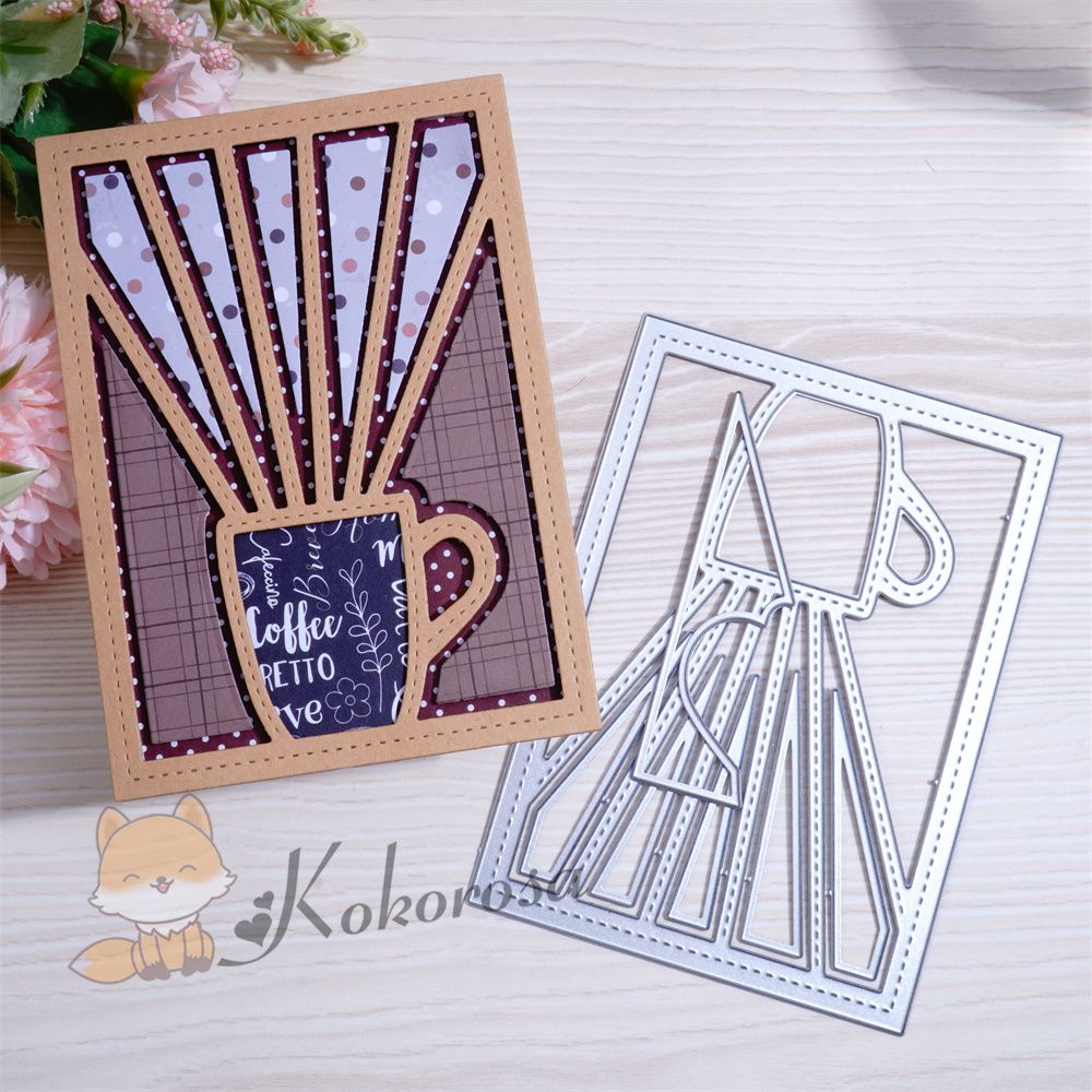 Kokorosa Metal Cutting Dies with Cup Background Board