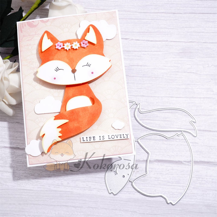 Kokorosa Metal Cutting Dies with Cute Fox