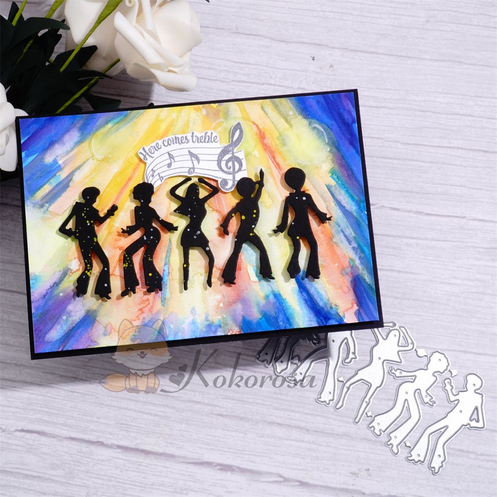 Kokorosa Metal Cutting Dies with Retro Dancers