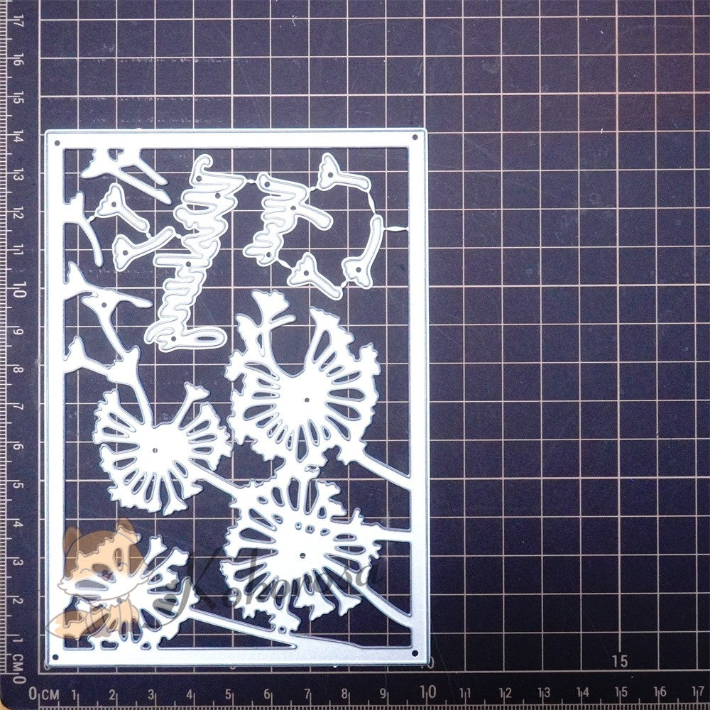 Kokorosa Metal Cutting Dies with Dandelion Frame Board