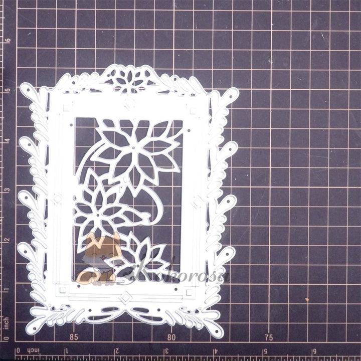 Kokorosa Metal Cutting Dies with Flower Frame Board