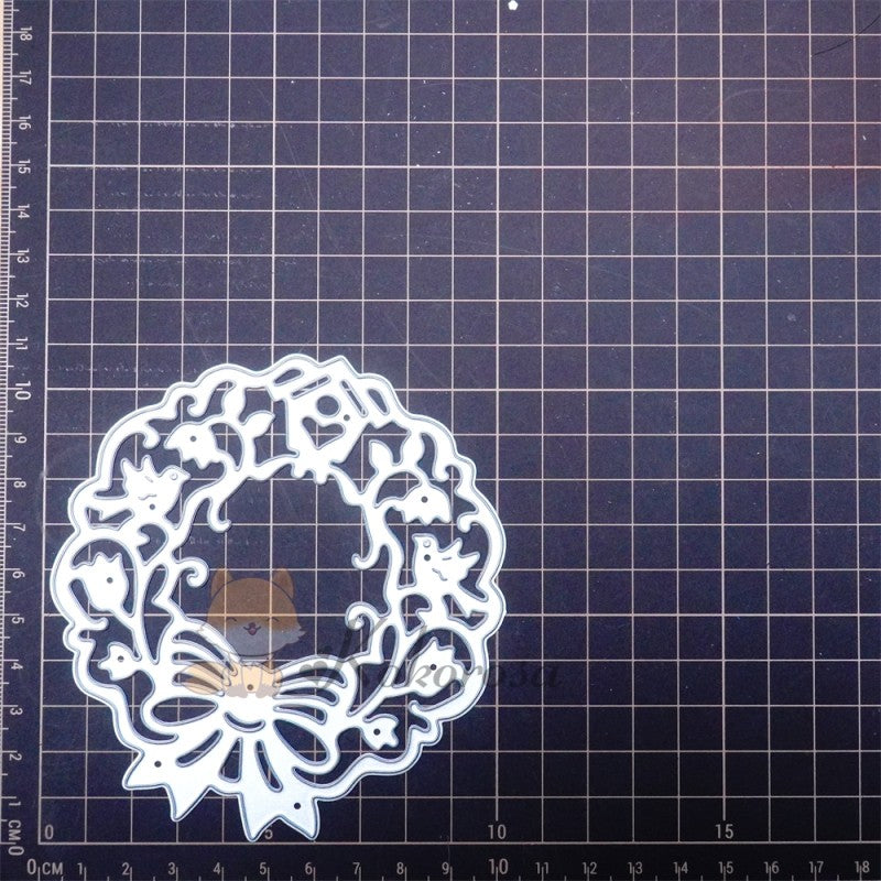 Kokorosa Metal Cutting Dies with Flower Wreath