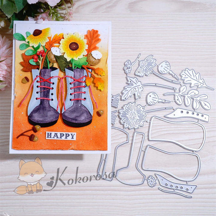 Kokorosa Metal Cutting Dies with Hiking Boots