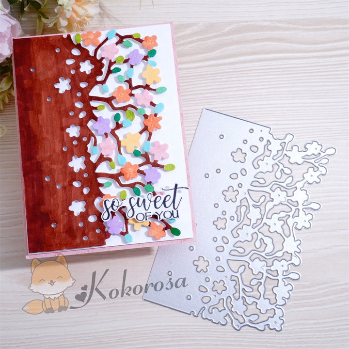 Kokorosa Metal Cutting Dies with Flowers Border Board