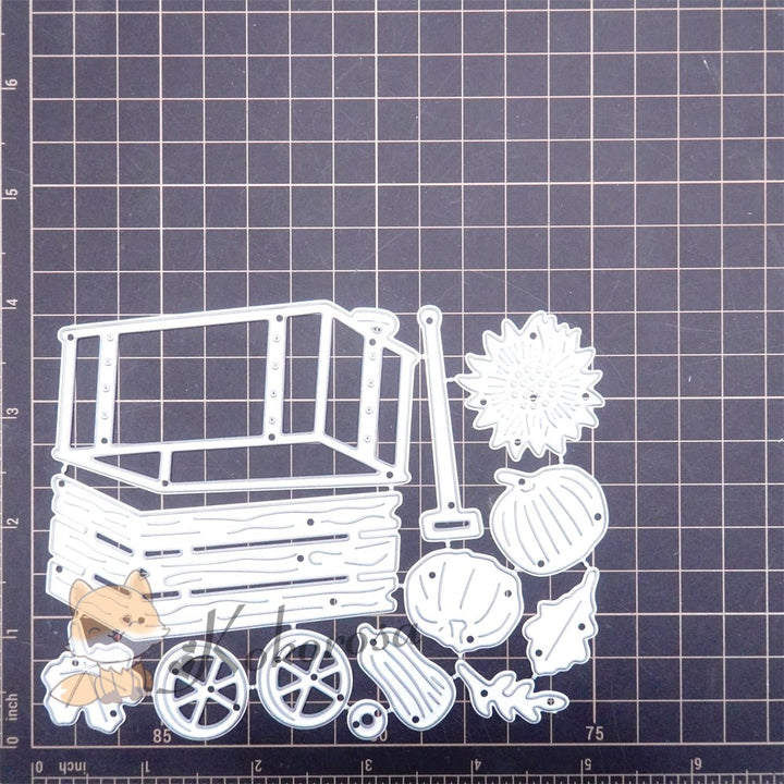 Kokorosa Metal Cutting Dies with Flowers Cart