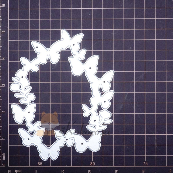Kokorosa Metal Cutting Dies with Flying Butterflies Frame Board