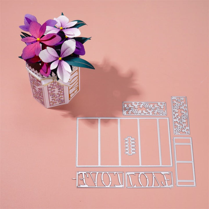 Kokorosa Metal Cutting Dies with Foldable Flower Vase