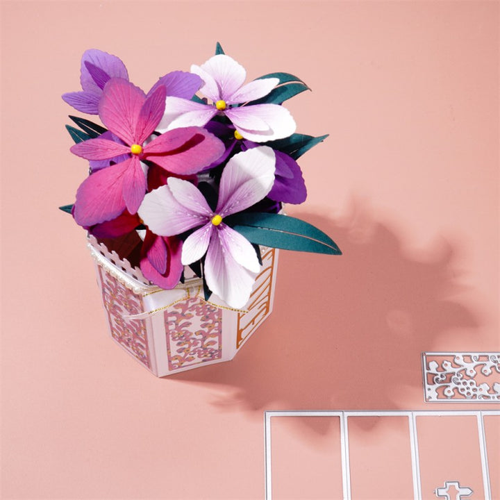 Kokorosa Metal Cutting Dies with Foldable Flower Vase