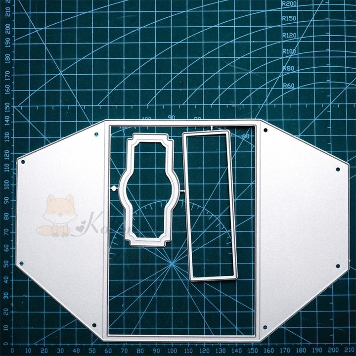 Kokorosa Metal Cutting Dies with Foldable Trapezoidal Board
