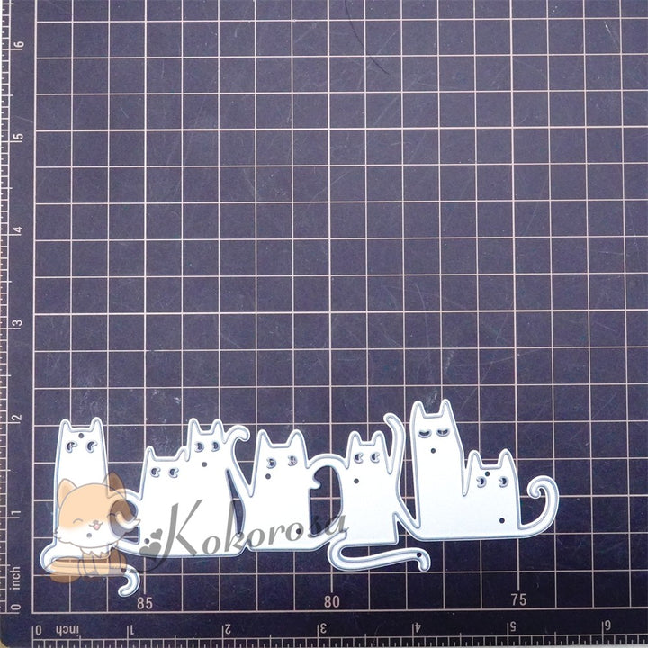 Kokorosa Metal Cutting Dies with Funny Cats