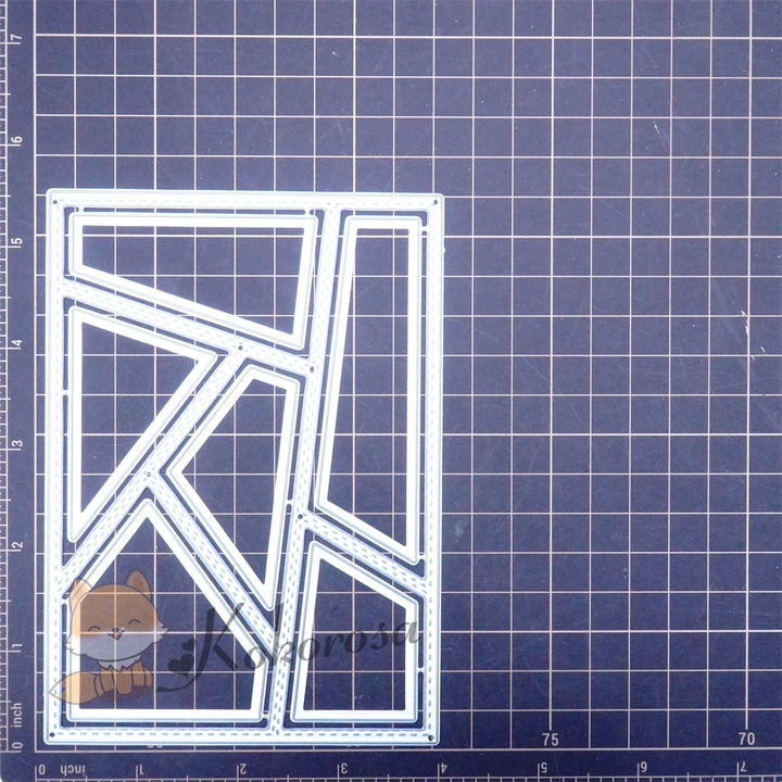 Kokorosa Metal Cutting Dies with Geometry Background Board