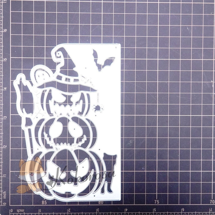 Kokorosa Metal Cutting Dies with Ghost Pumpkins Border Board