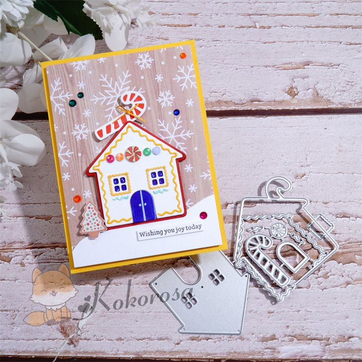 Kokorosa Metal Cutting Dies with Gingerbread Cottage