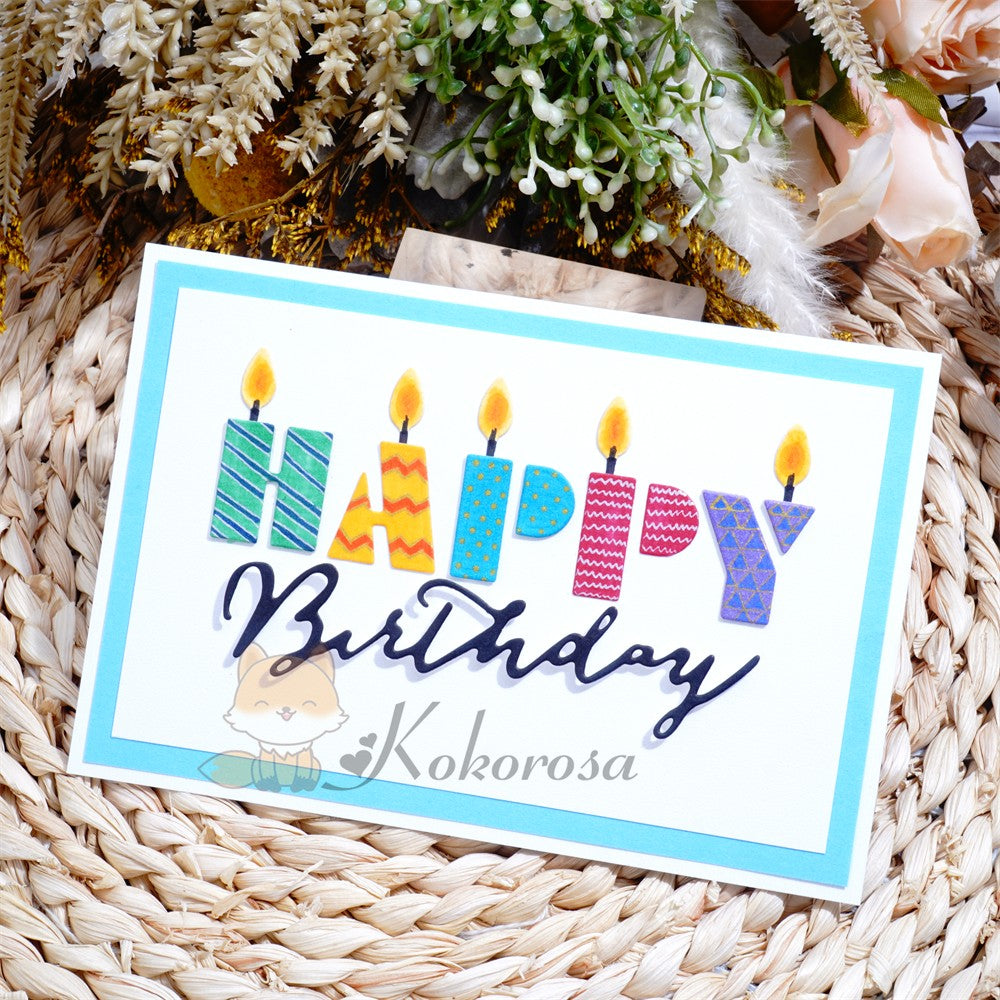Kokorosa Metal Cutting Dies with "HAPPY Birthday" Word
