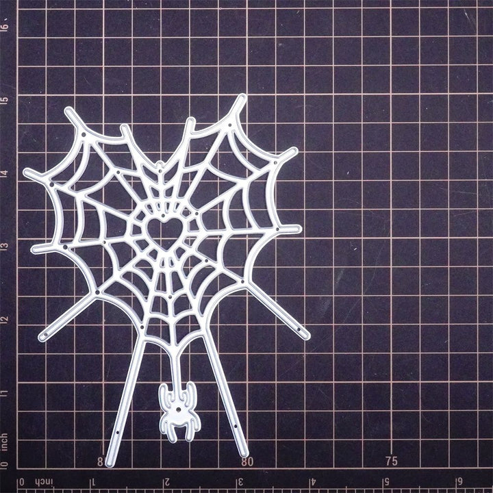 Kokorosa Metal Cutting Dies with Heart Shaped Spider Web