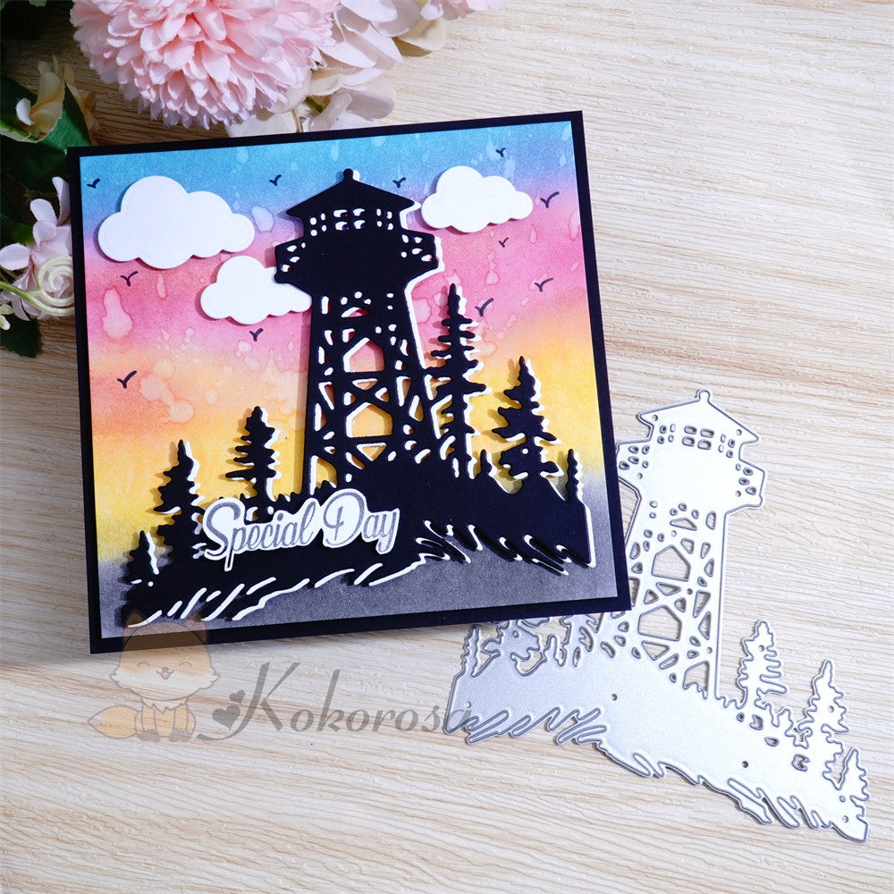 Kokorosa Metal Cutting Dies with Island Lighthouse