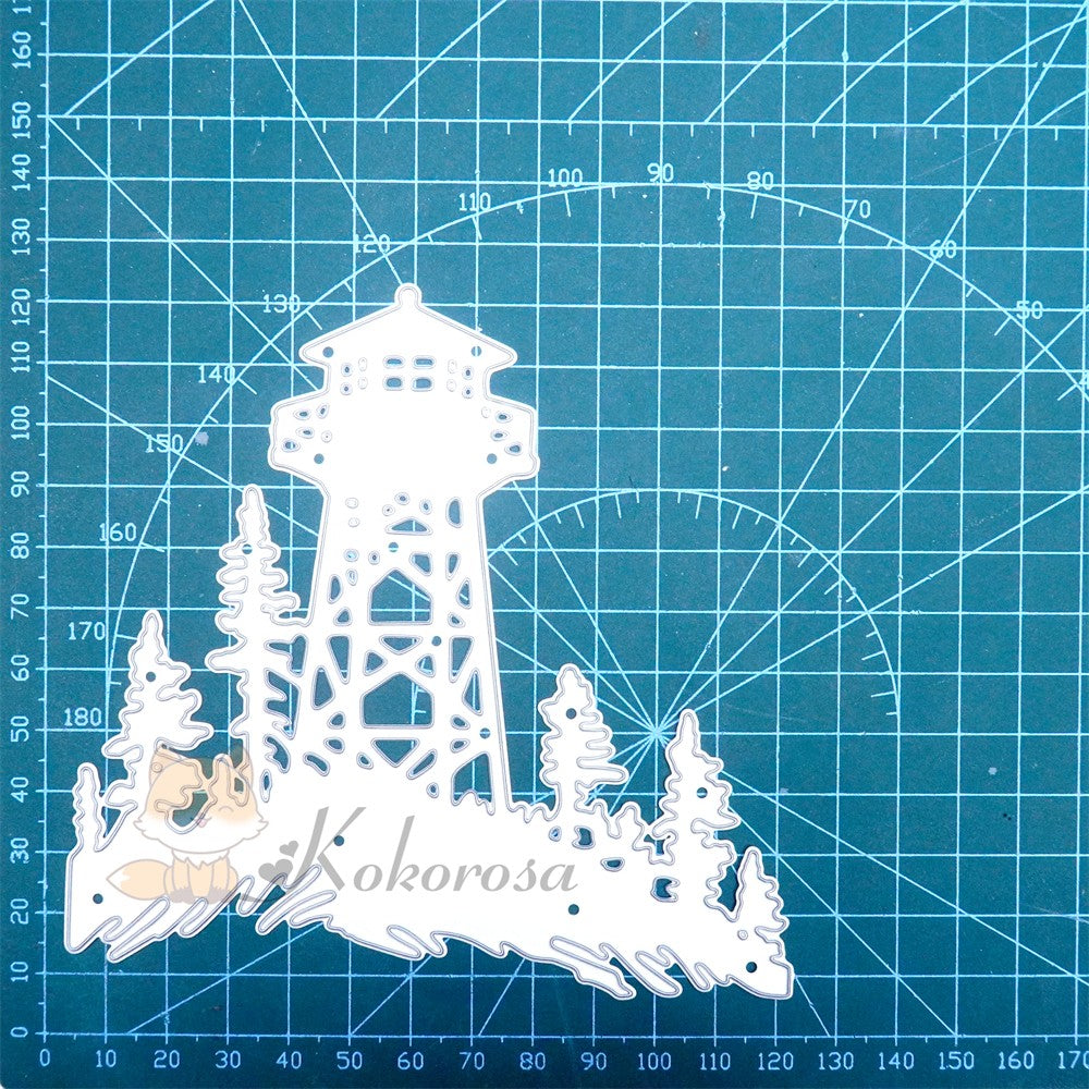 Kokorosa Metal Cutting Dies with Island Lighthouse