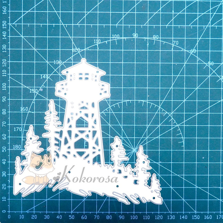 Kokorosa Metal Cutting Dies with Island Lighthouse