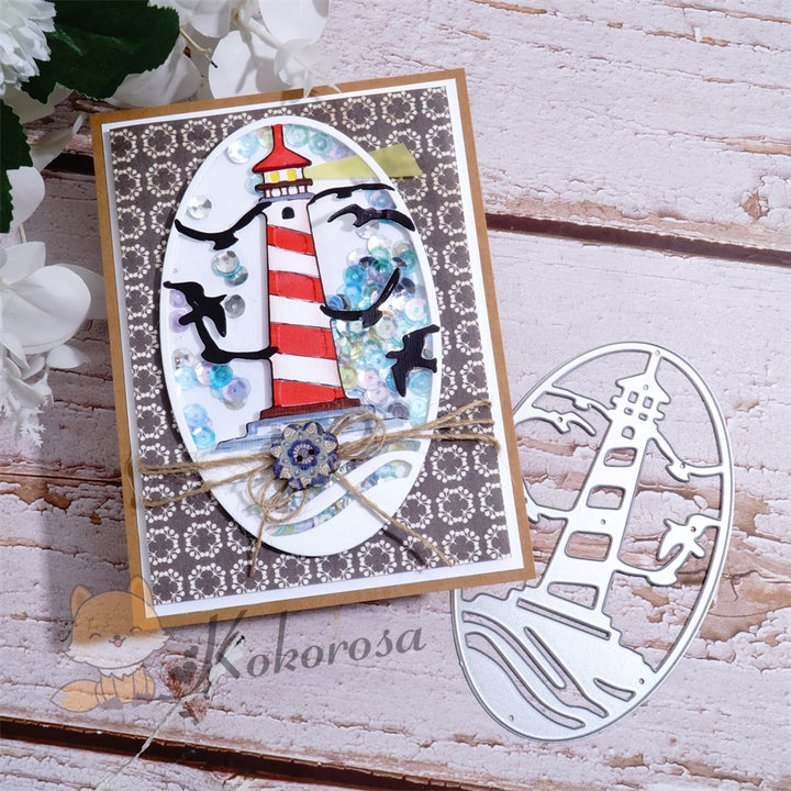 Kokorosa Metal Cutting Dies with Lighthouse Frame Board