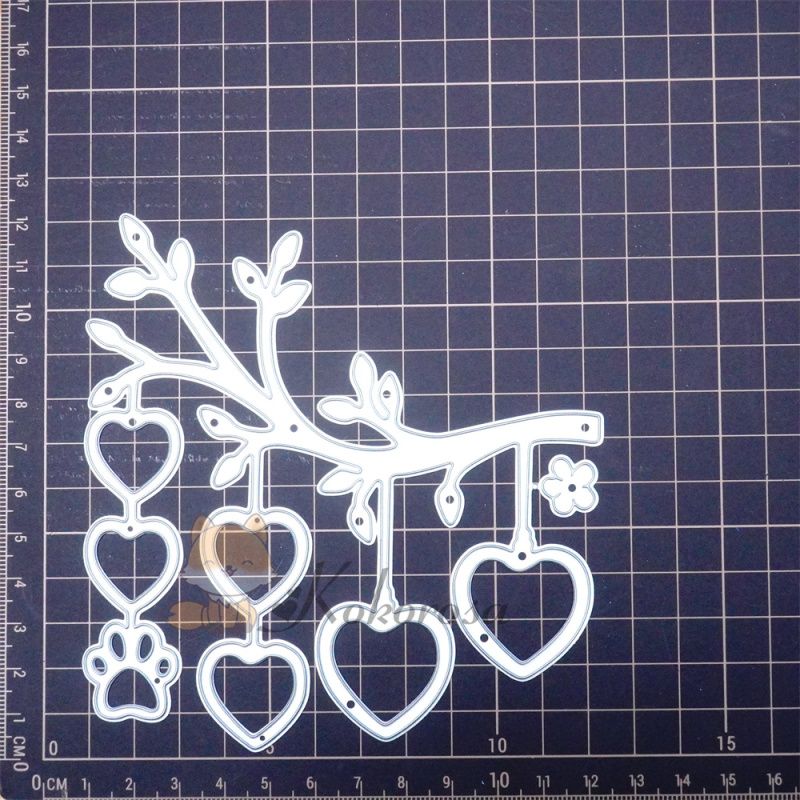 Kokorosa Metal Cutting Dies with Love Album Tree