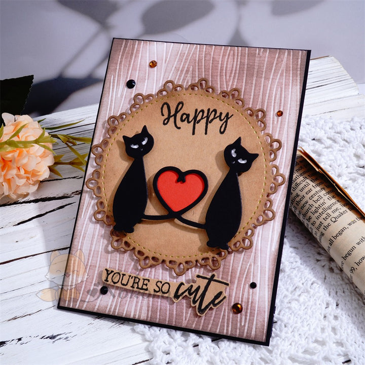 Kokorosa Metal Cutting Dies with Love Cats