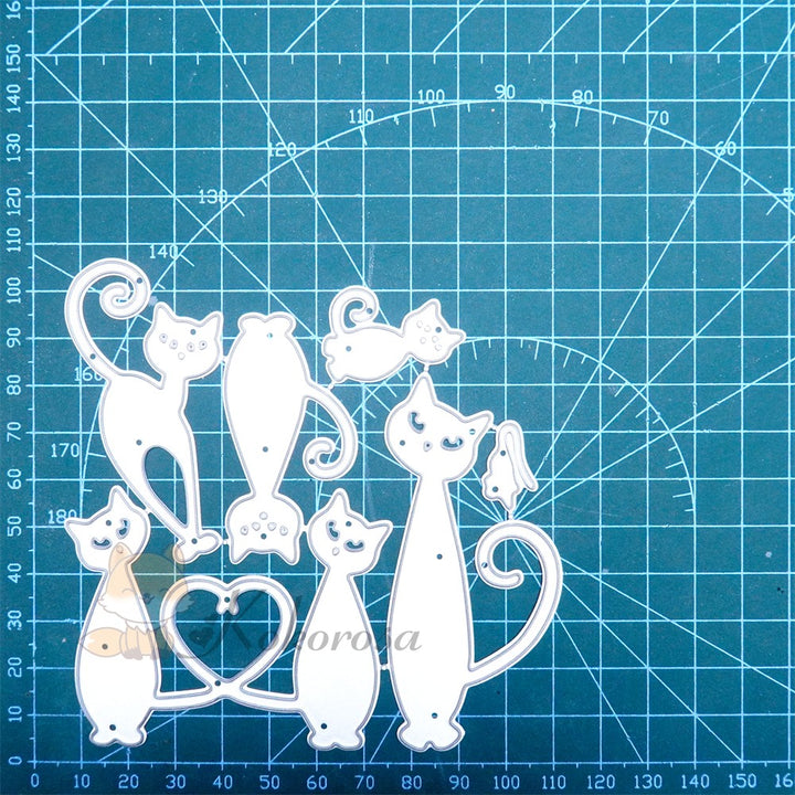 Kokorosa Metal Cutting Dies with Love Cats