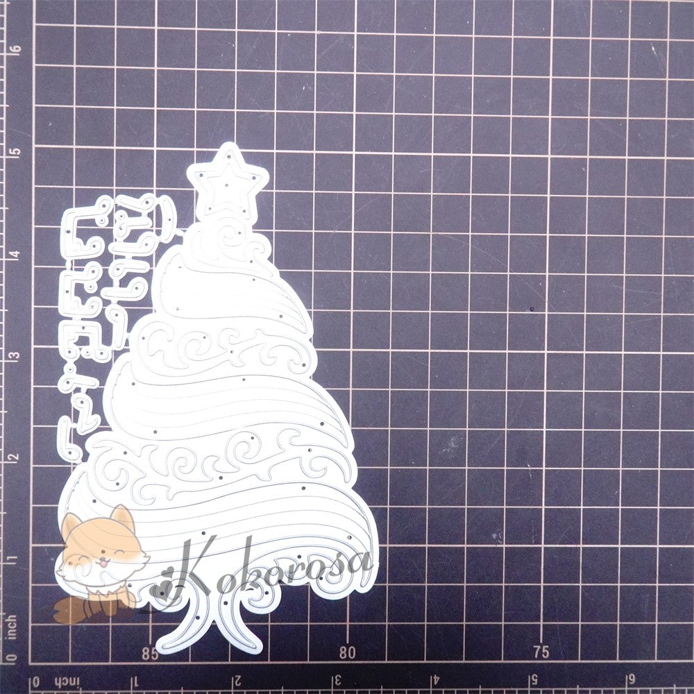 Kokorosa Metal Cutting Dies with Music Christmas Tree