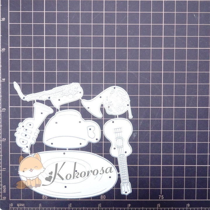 Kokorosa Metal Cutting Dies with Musical Instruments in Cup