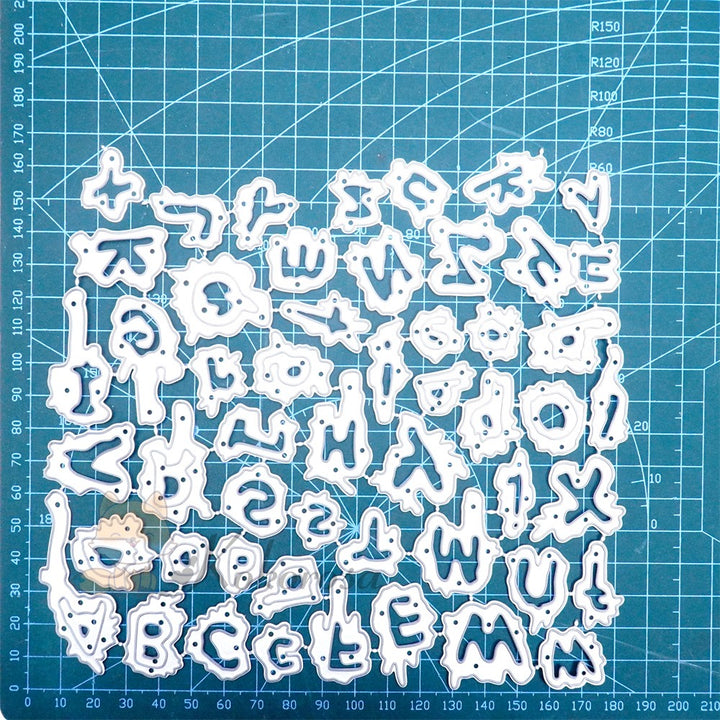 Kokorosa Metal Cutting Dies with Paint Theme 26 Alphabets