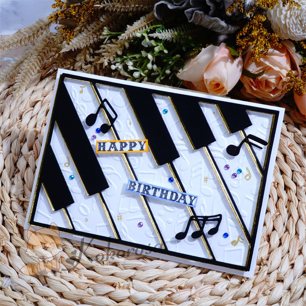 Kokorosa Metal Cutting Dies with Piano Background Board