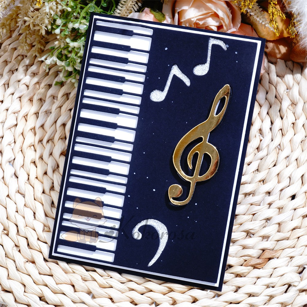 Kokorosa Metal Cutting Dies with Piano Background Board & Notes
