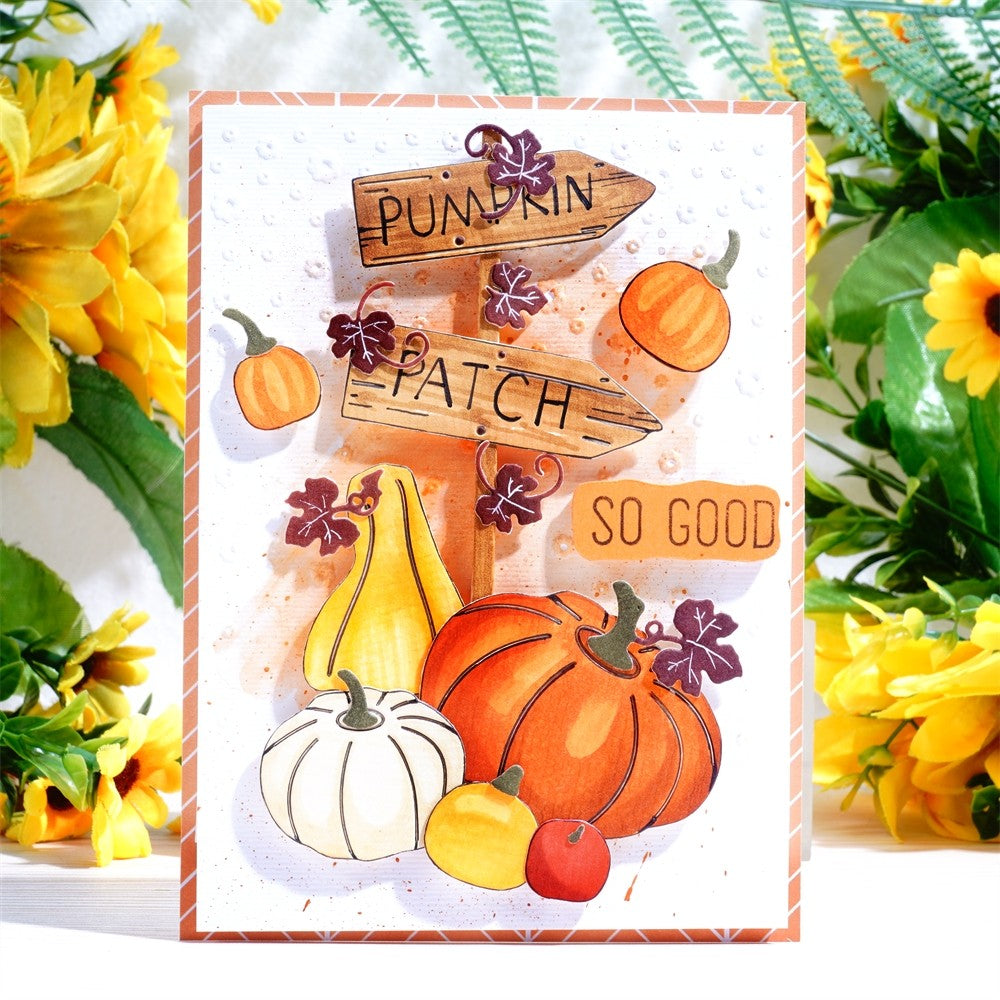 Kokorosa Metal Cutting Dies with Pumpkin & Signs