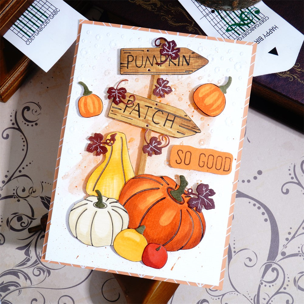 Kokorosa Metal Cutting Dies with Pumpkin & Signs