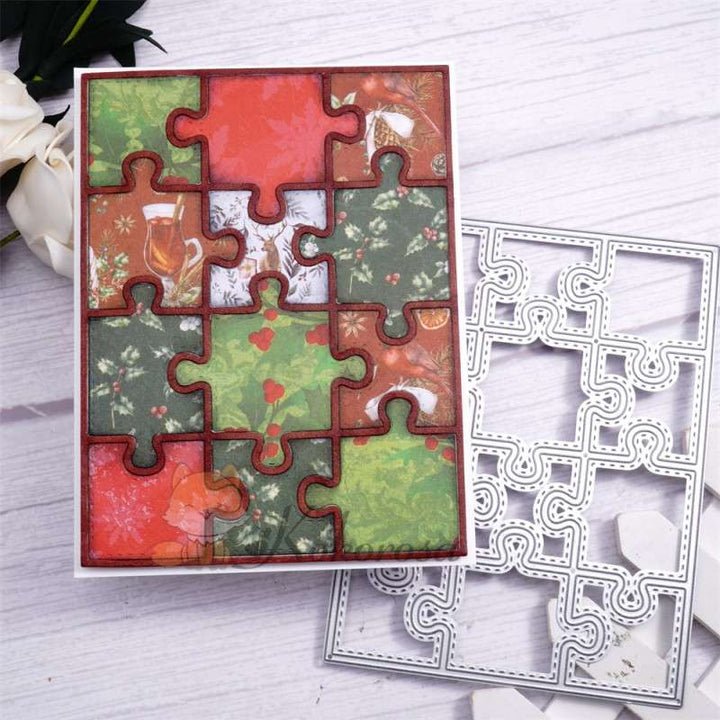Kokorosa Metal Cutting Dies with Puzzle Background Board