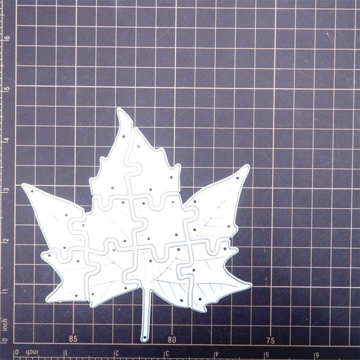 Kokorosa Metal Cutting Dies with Puzzle Maple Leaf