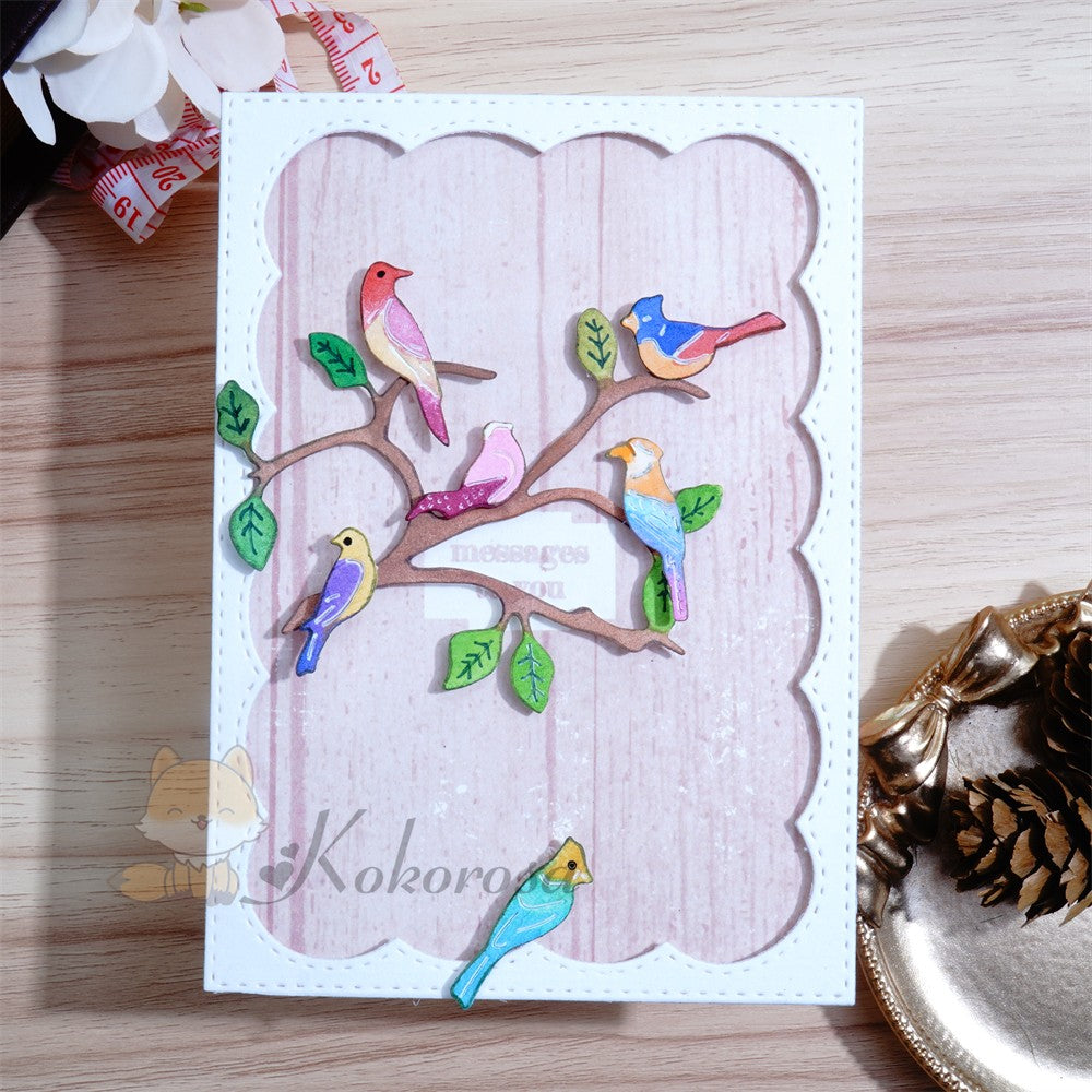 Kokorosa Metal Cutting Dies with Robins on Branch