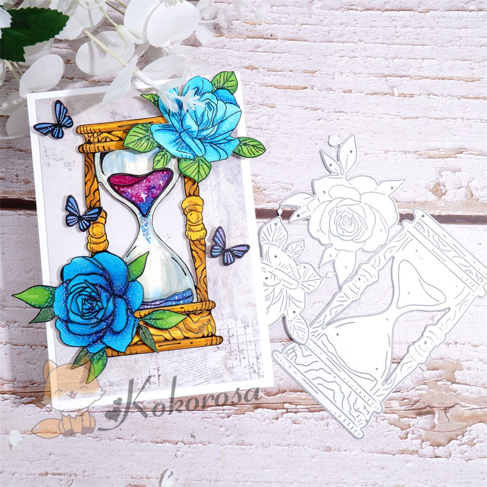 Kokorosa Metal Cutting Dies with Rose Hourglass