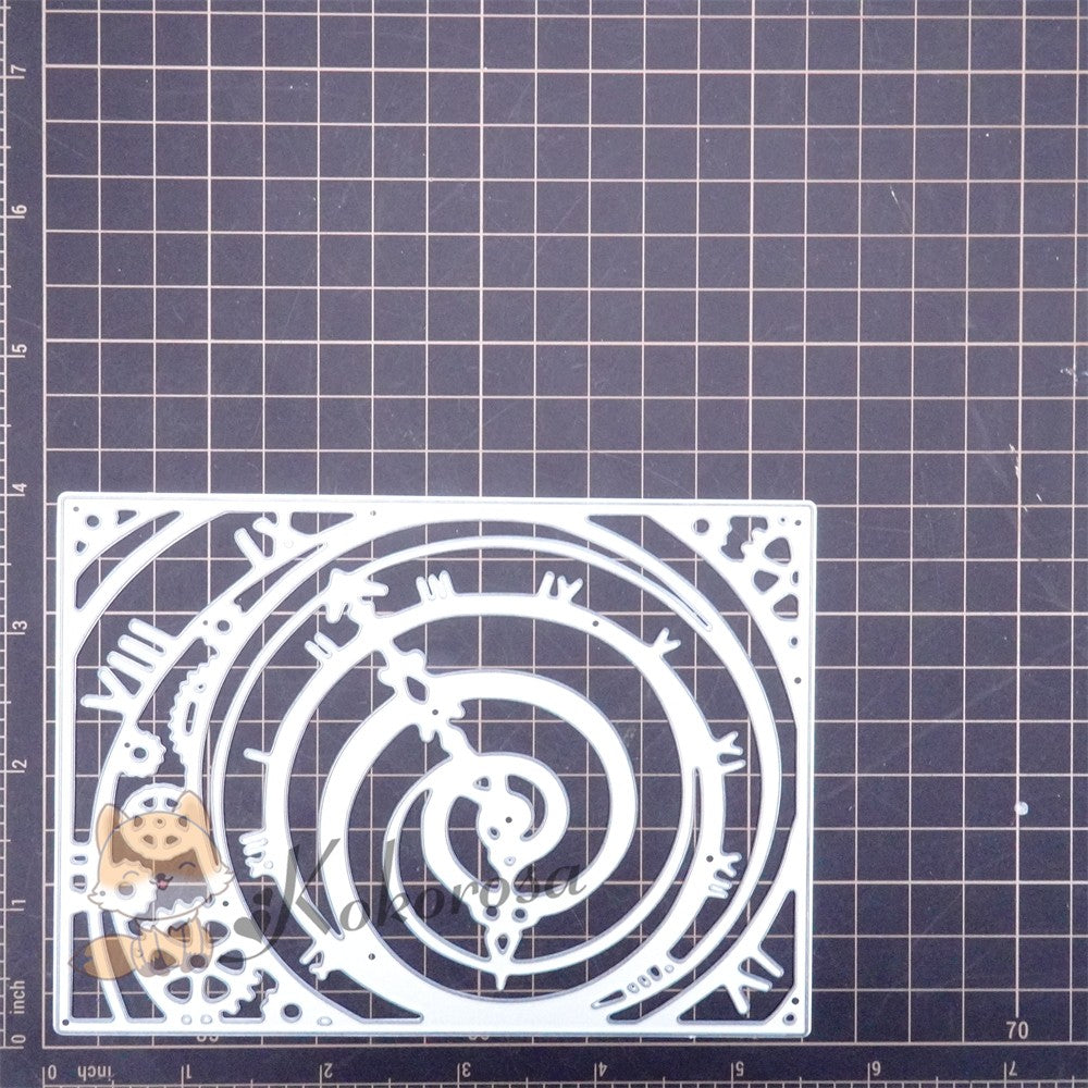 Kokorosa Metal Cutting Dies with Rotating Clock Background Board ...
