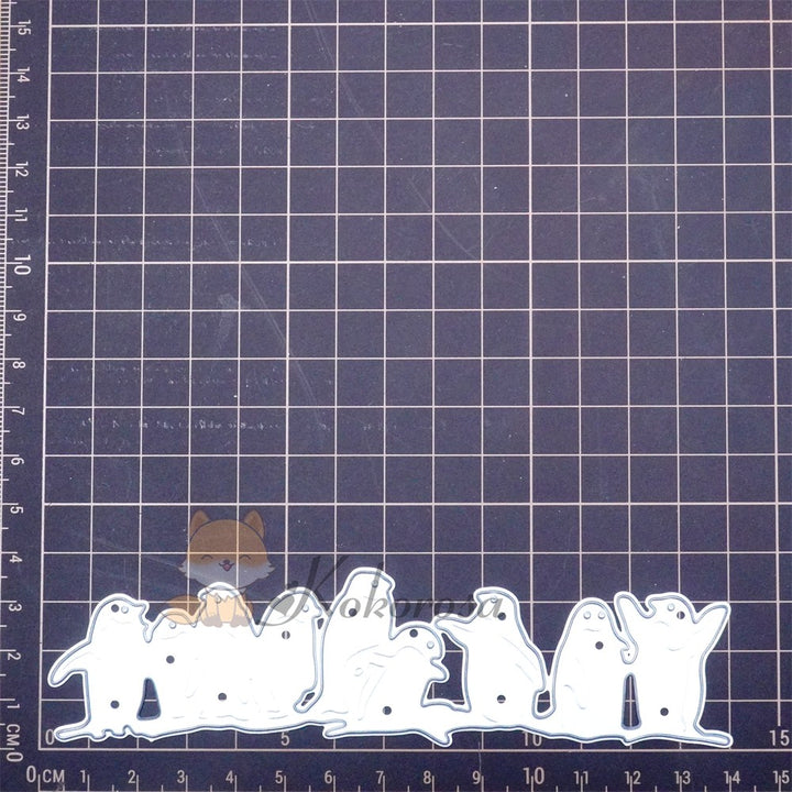 Kokorosa Metal Cutting Dies with Row of Penguins