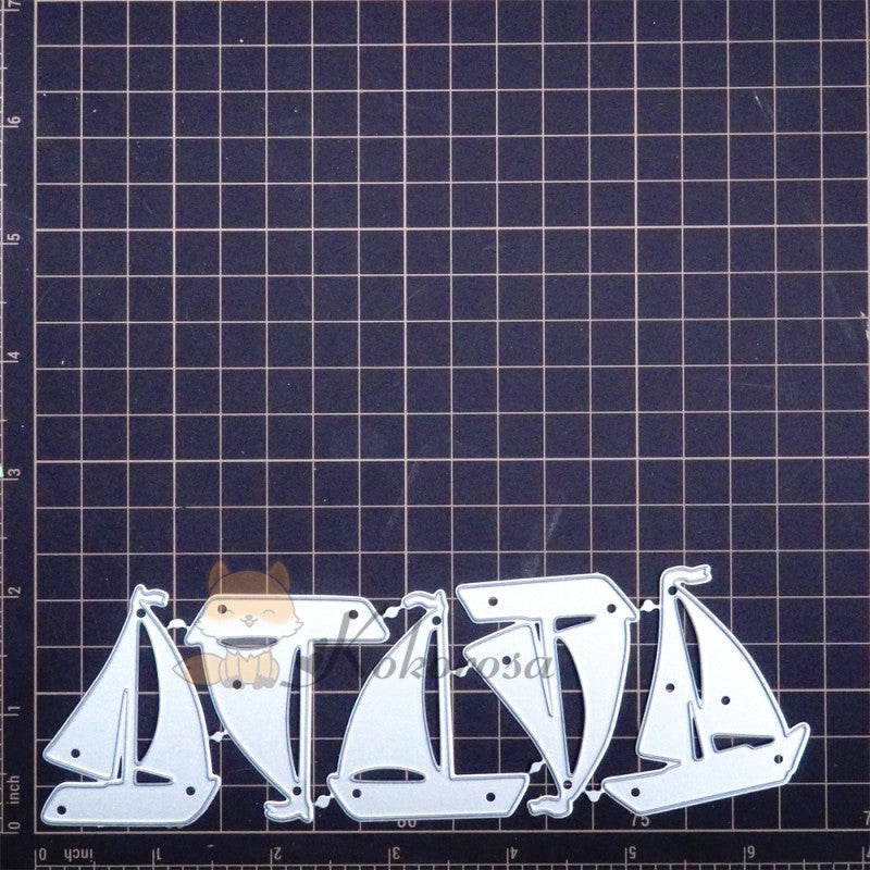 Kokorosa Metal Cutting Dies with Sailing Sailboats