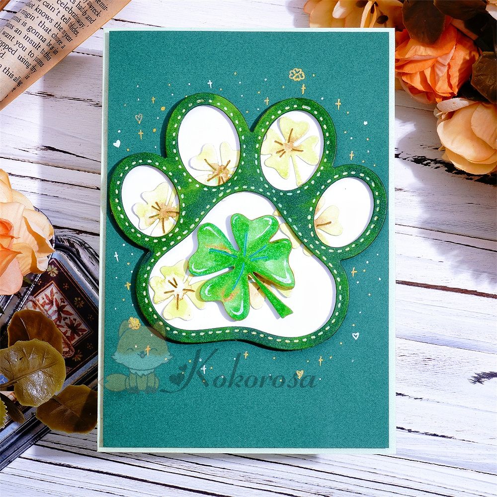 Kokorosa 24PCS 6 Colorful Christmas DIY Scrapbook & Cardstock Paper –