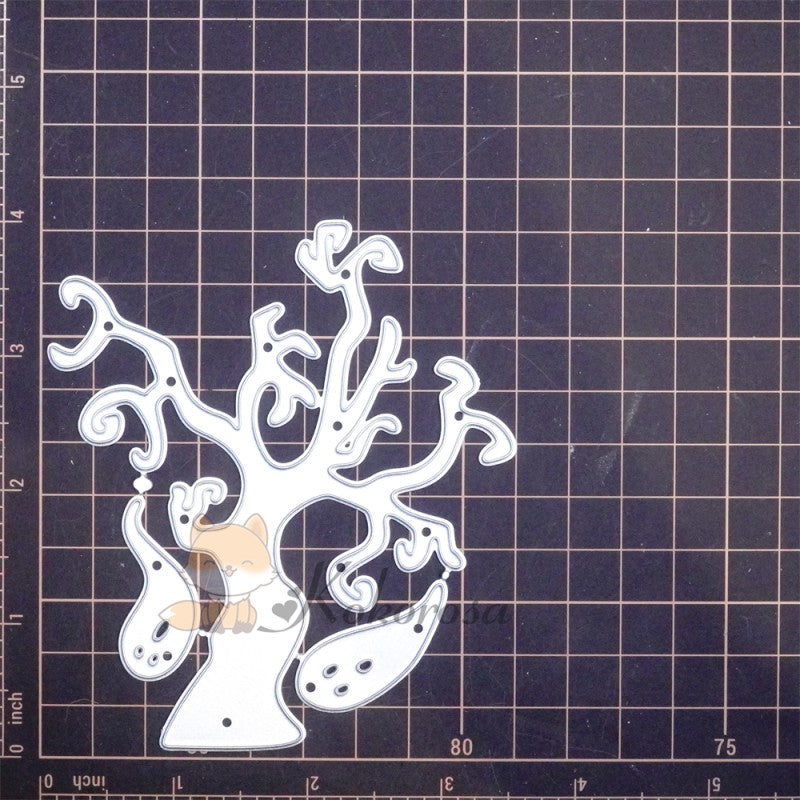 Kokorosa Metal Cutting Dies with Scary Tree & Flying Ghosts