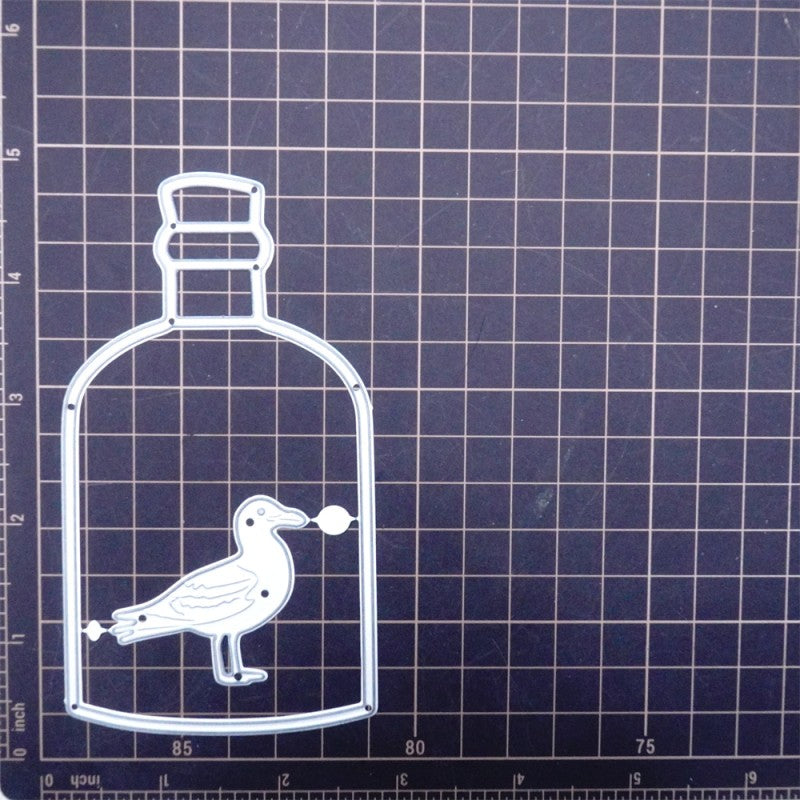 Kokorosa Metal Cutting Dies with Seagull in Drifting Bottle