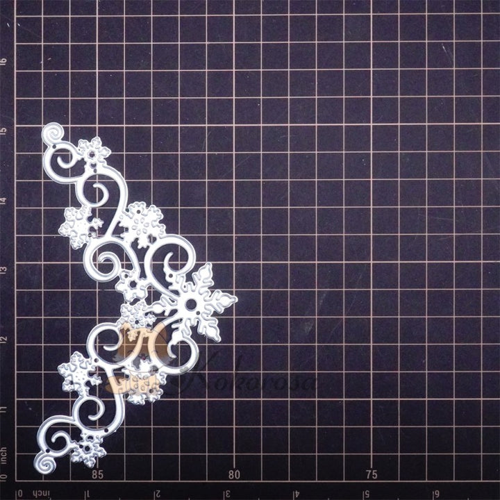 Kokorosa Metal Cutting Dies with Snowflake Frame Corner