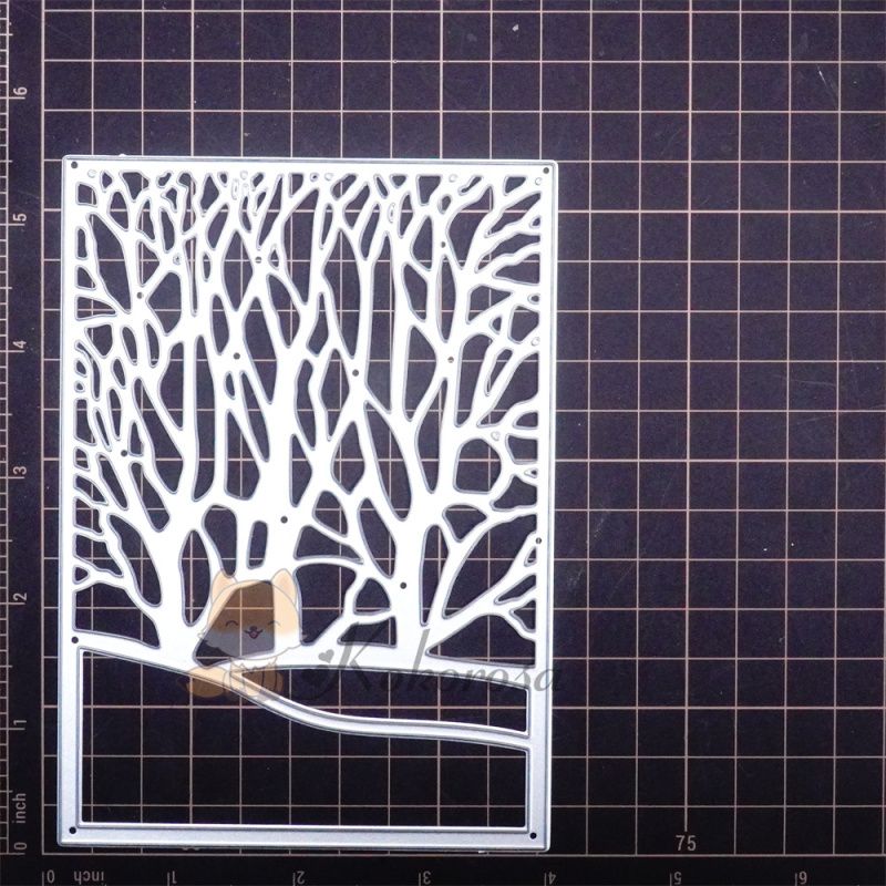 Kokorosa Metal Cutting Dies with Snowy Forest Background Board