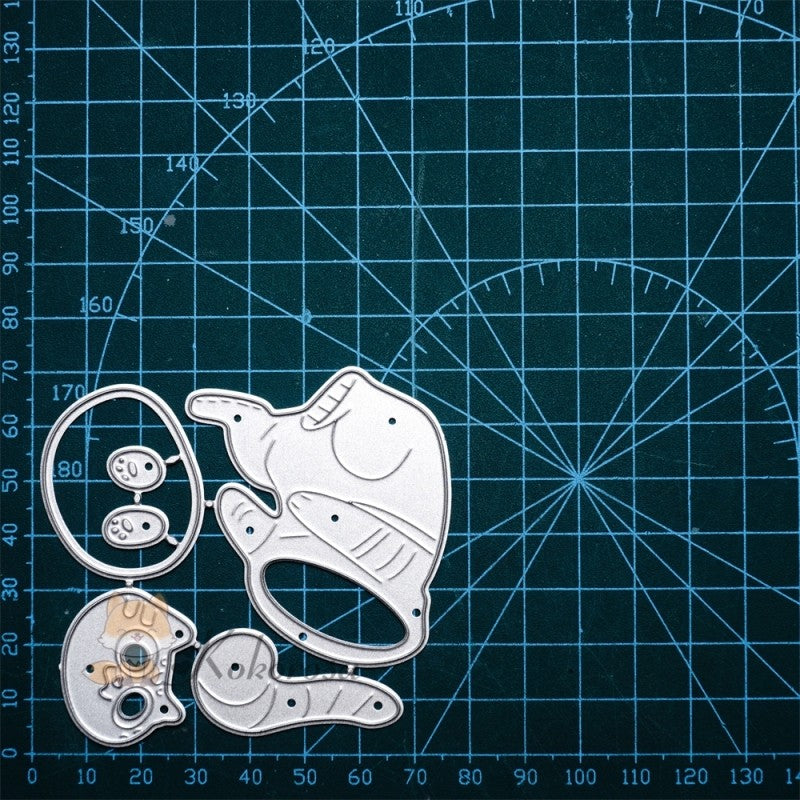 Kokorosa Metal Cutting Dies with Space Astronaut Cat