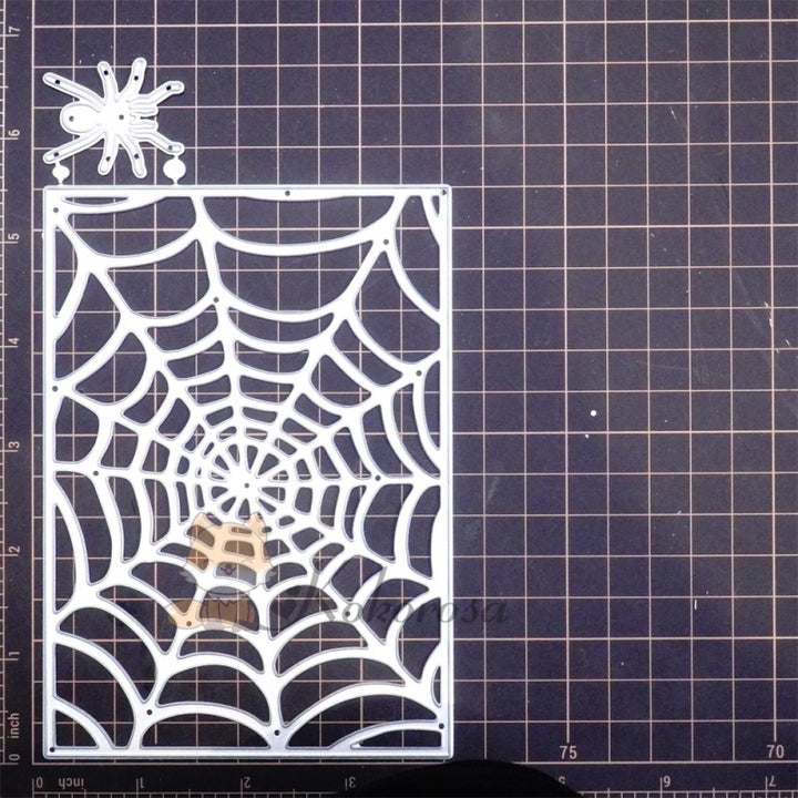 Kokorosa Metal Cutting Dies with Spider Web Background Board